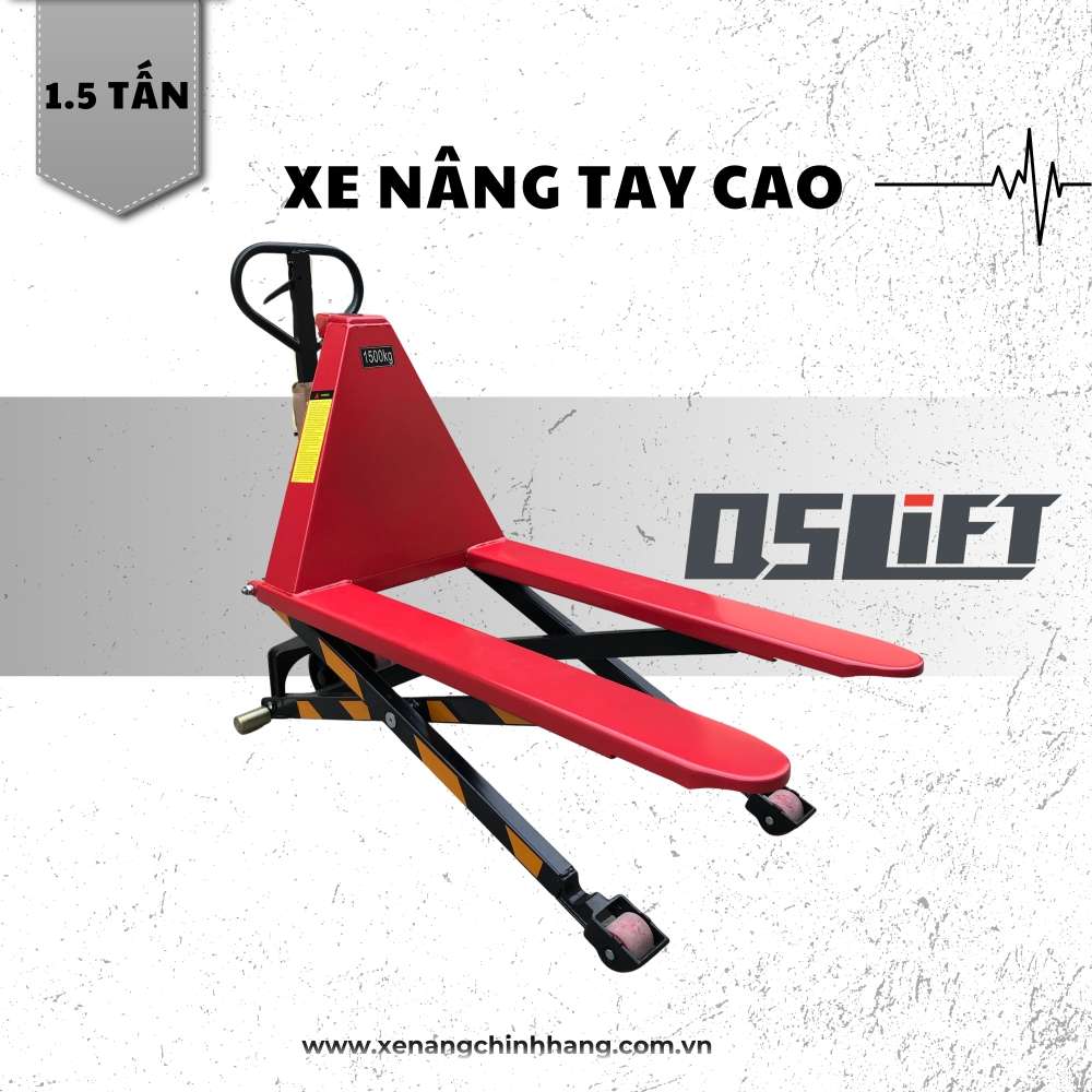 Xe Nâng Tay Cắt Kéo 1.5 Tấn | QSLift HLT15