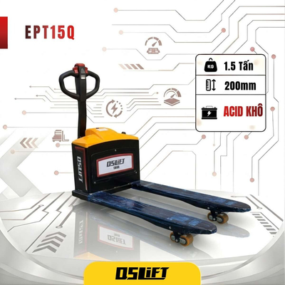 Xe Nâng Tay Điện Thấp 1500kg | 2 Ắc Quy | EPT15Q