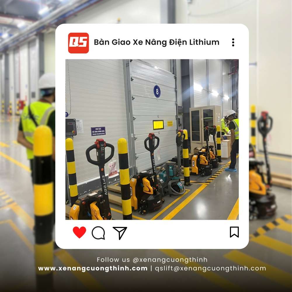 Bàn Giao Lô Xe Nâng Tay Điện EPT20V