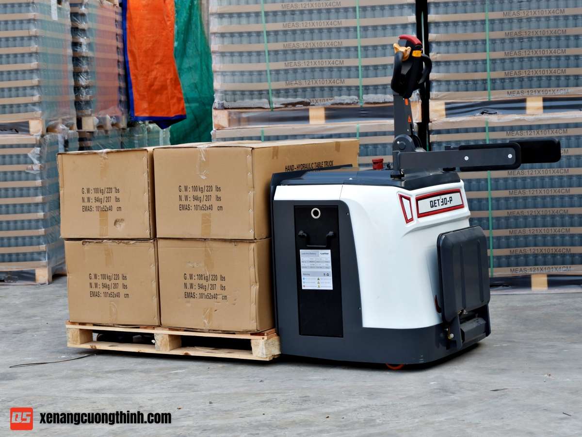 Xe Nâng Tay Điện Thấp 3 Tấn | Có Bệ Đứng Lái