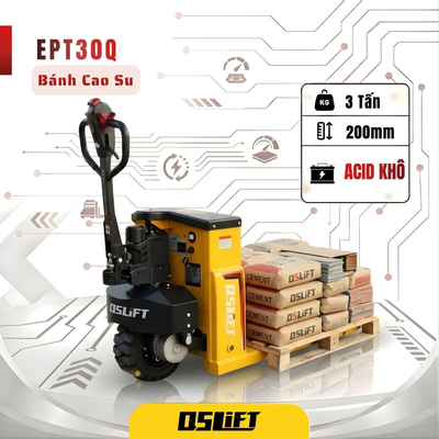 Xe Nâng Tay Điện 3 Tấn Bánh Cao Su