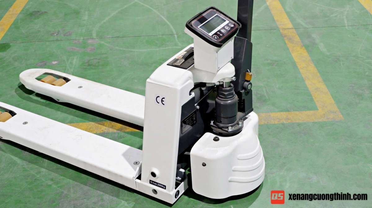 Xe Nâng Điện Mini Có Gắn Cân