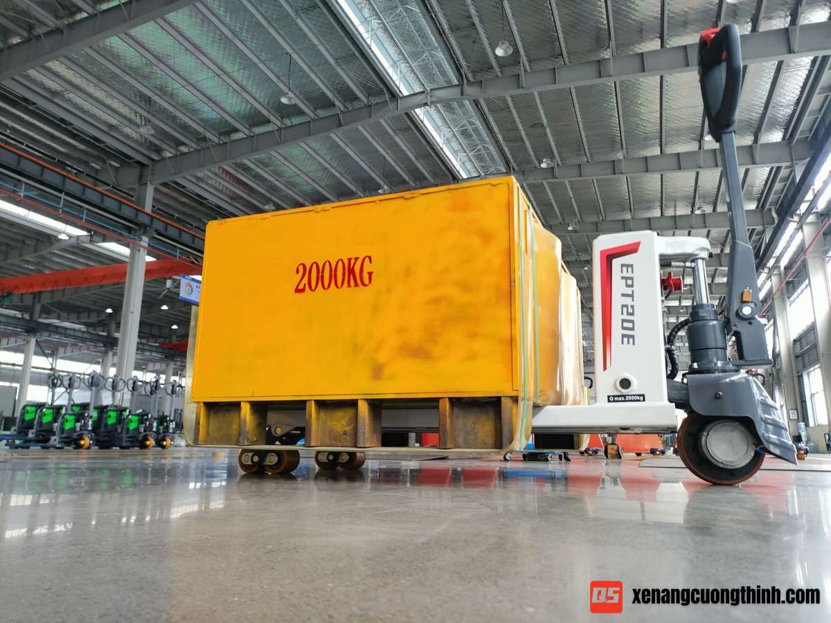 Xe nâng tay điện thấp 2 Tấn Giá Rẻ | Xe nâng Cường Thịnh