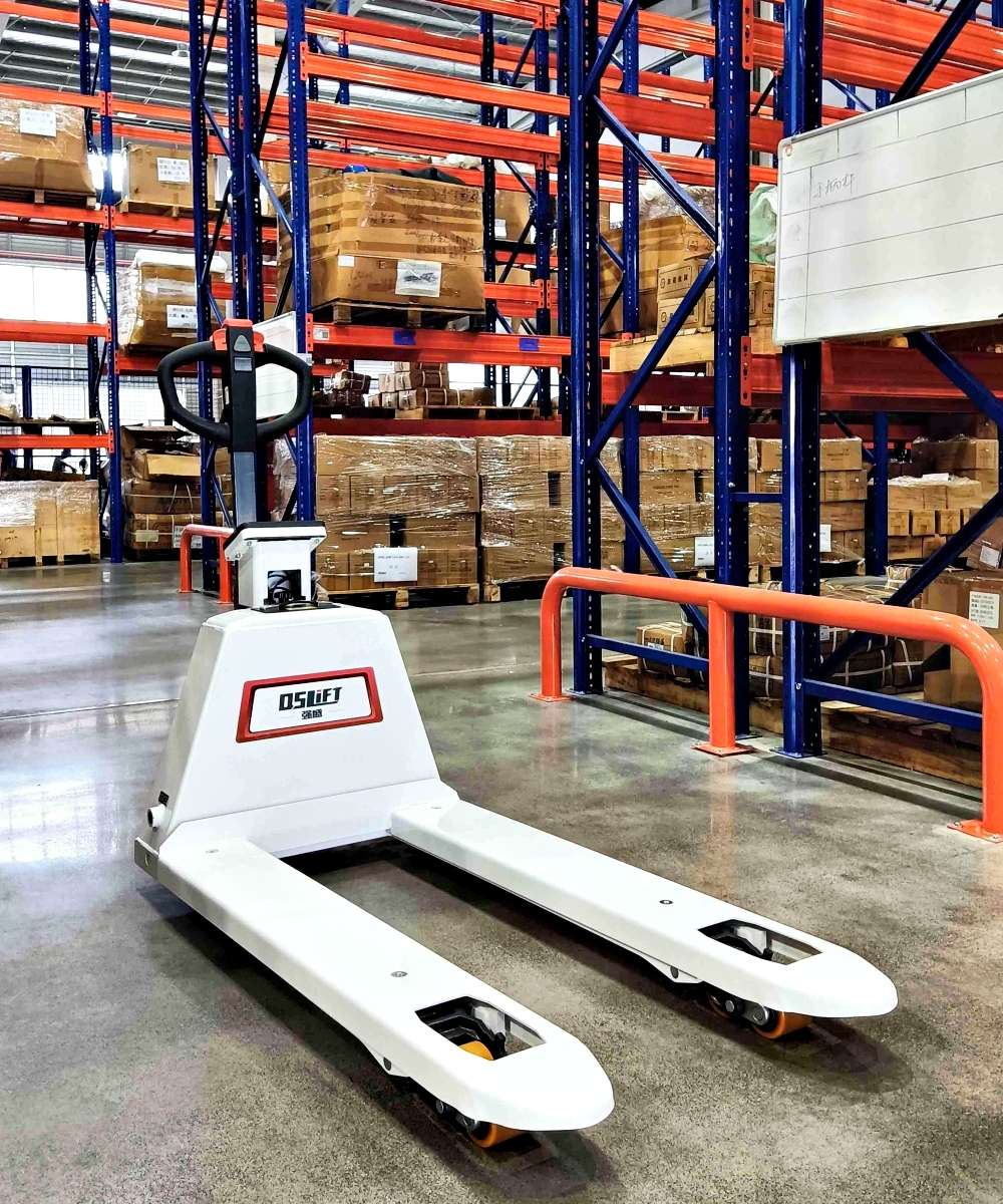 Xe Nâng Điện Mini Gắn Cân Sử Dụng Pin Lithium
