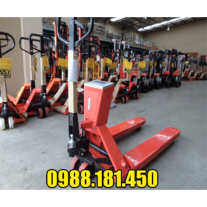 Xe nâng tay 2 tấn gắn cân nhập khẩu giá gốc