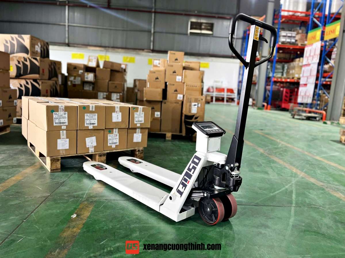 Xe Nâng Tay Gắn Cân Điện Tử 2 Tấn | Xe Nâng Cường Thịnh