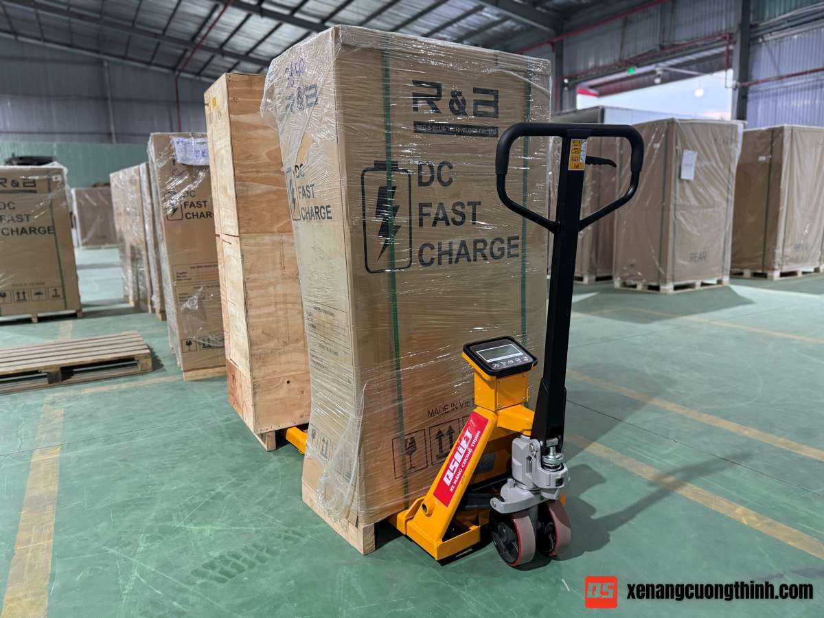 Xe Nâng Tay Có Gắn Cân | Xe Nâng Cường Thịnh