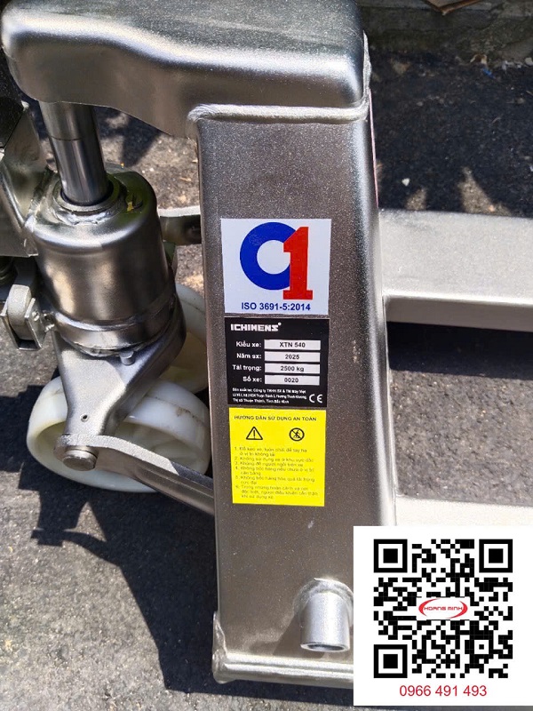 Xe nang tay inox 2500kg gia re