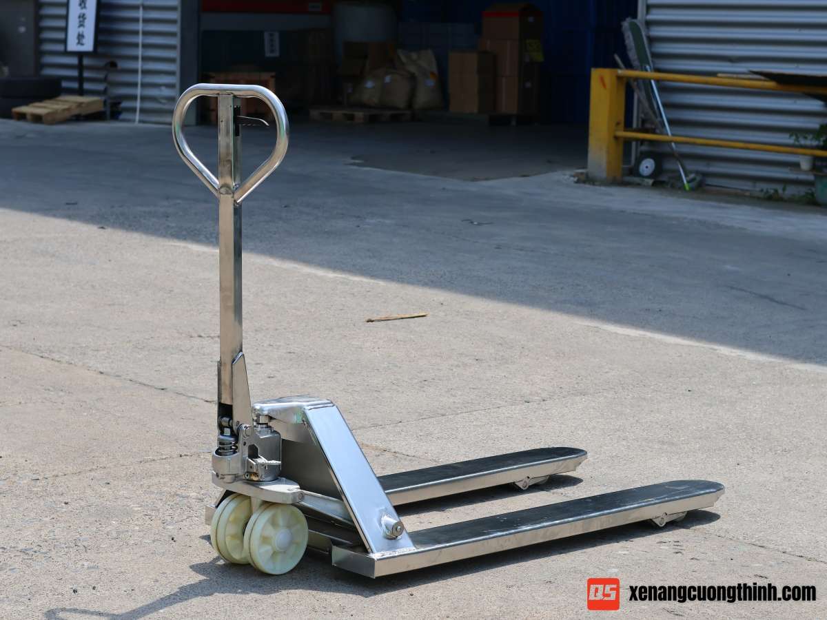 Xe Nâng Tay Inox Chống Ăn Mòn -Thép Không Gỉ - Dùng Trong Kho Lạnh