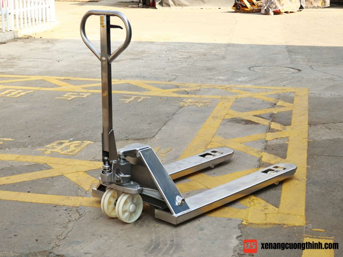Xe Nâng Tay Inox Chống Ăn Mòn -Thép Không Gỉ - Dùng Trong Kho Lạnh
