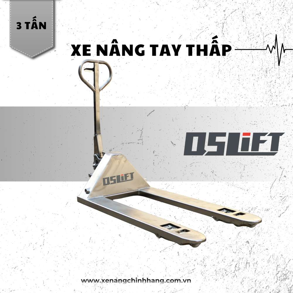 Xe Nâng Tay Inox Thép Không Gỉ - 3 Tấn | QSLift BFS30