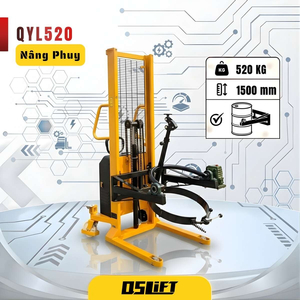 Xe nâng thùng phuy bằng điện - Bán tự động | QSLift QYL520
