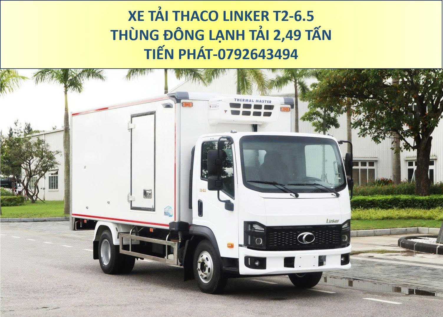 Xe Tải 2,4 Tấn Thùng Đông Lạnh Thaco Linker T2-6.5 Mới Nhất