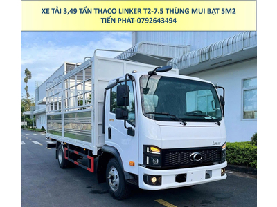 Xe Tải 3,5 Tấn Thùng Mui Bạt Thaco Linker T2-7.5 Mới
