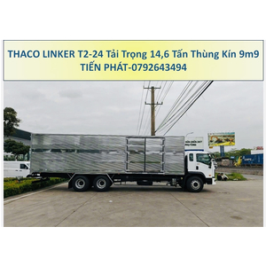 Xe Tải 3 Chân 15 Tấn Thaco Linker T2-24 Thùng Kín 9m9
