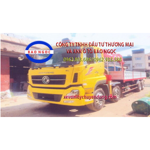 Xe tải 4 chân dongfeng Hoàng Huy gắn cẩu 14 tấn Atom