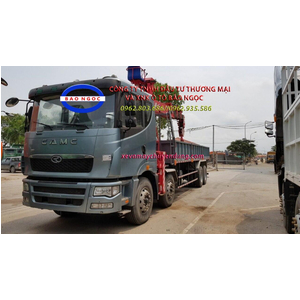 Xe tải 4 chân camc gắn cẩu unic 10 tấn 4 đốt