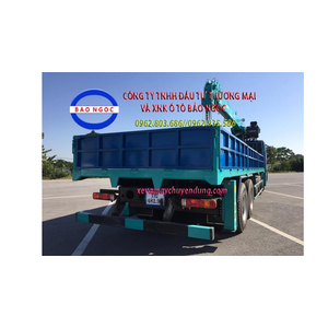 Xe tải 4 chân thaco auman gắn cẩu 12 tấn HKTC