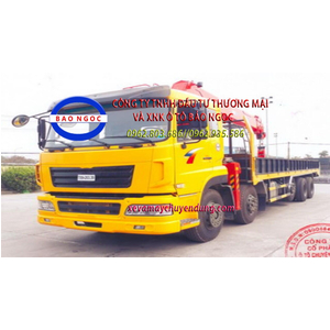Xe tải 5 chân dongfeng TMT gắn cẩu 14 tấn Kanglim