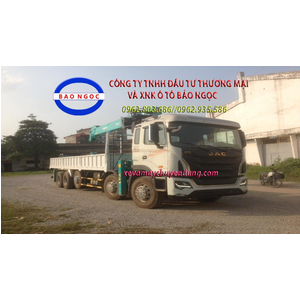 Xe tải 5 chân jac gắn cẩu 10 tấn HKTC 10015