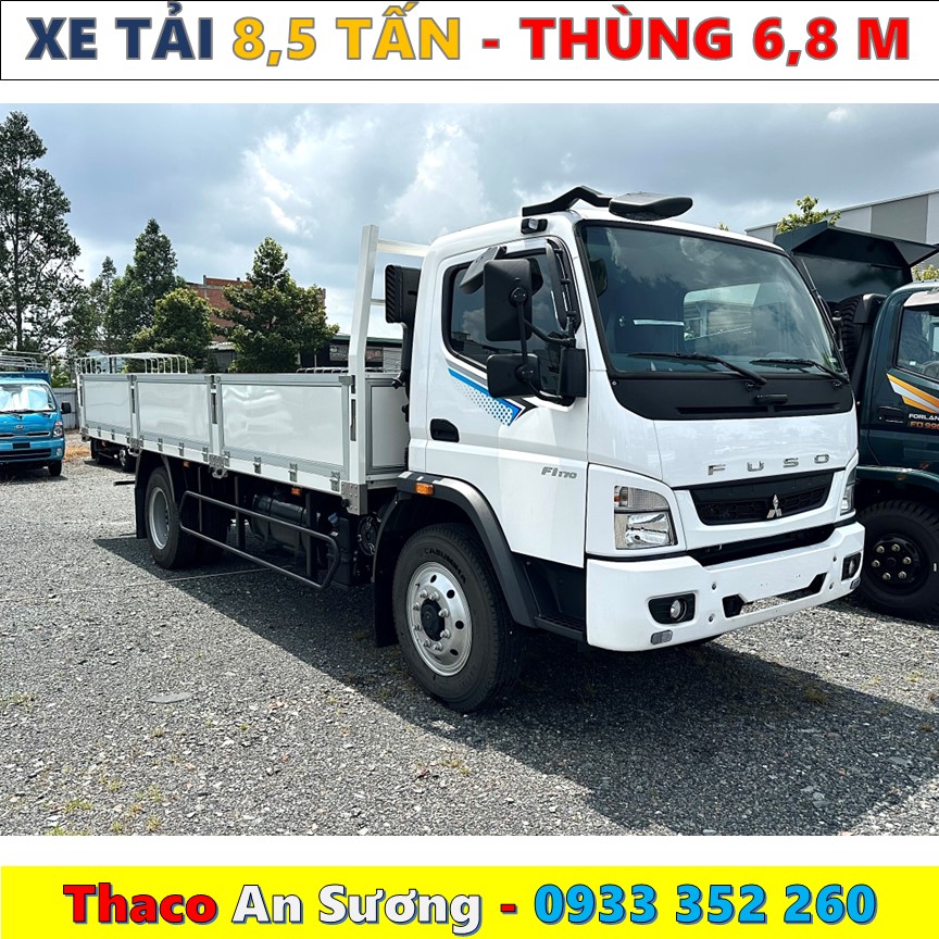 XE TẢI 8 TẤN NHẬT BẢN MITSUBISHI FUSO FI170L THÙNG LỬNG MỚI NHẤT