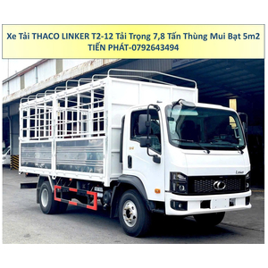 Xe Tải 8 Tấn Thùng 5m2 Thùng Mui Bạt Thaco Linker T2-12