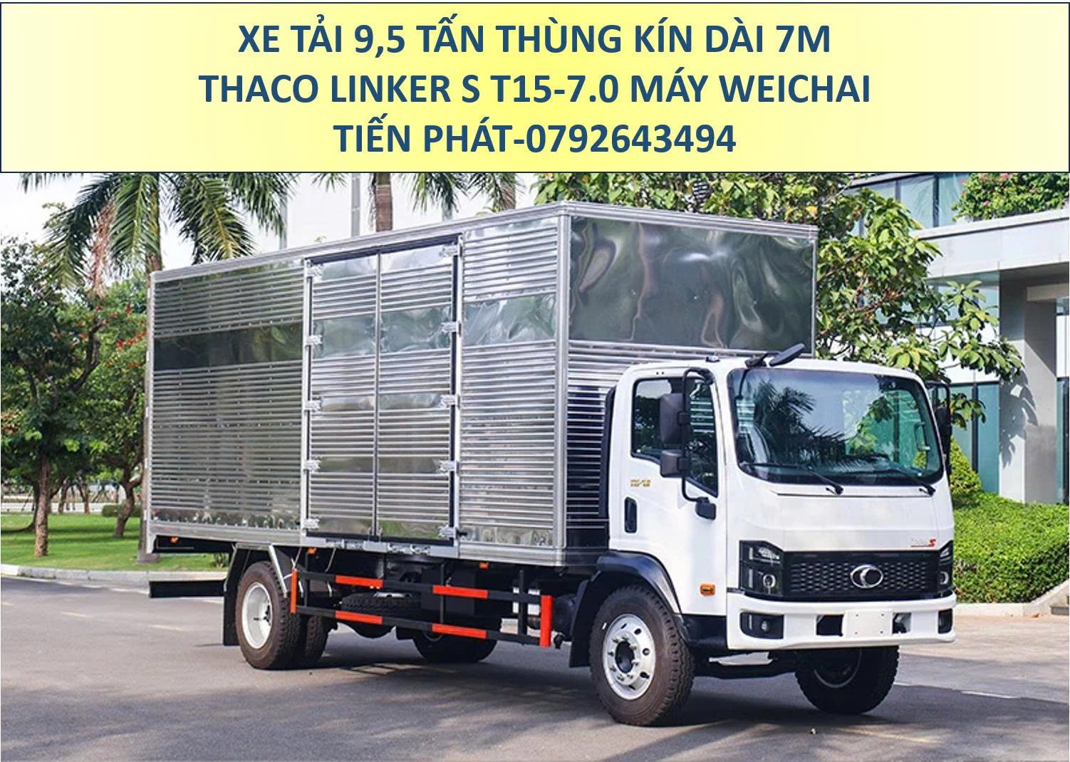 Xe Tải 9,5 Tấn Thùng Kín 7m Thaco Linker S T15-7.0 Mới Nhất