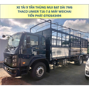 Xe Tải 9 Tấn Thùng Mui Bạt 7m6 Thaco Linker S T16-7.6 Mới Nhất