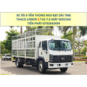 Xe Tải 9 Tấn Thùng Mui Bạt 7m6 Thaco Linker S T16-7.6 Mới Nhất
