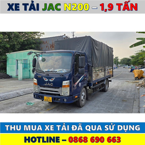 XE TẢI CŨ JAC N200 1,9 TẤN THÙNG BẠT ĐỜI 2022