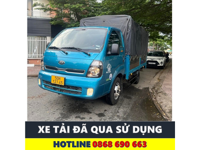 XE TẢI CŨ KIA K250 THÙNG MUI BẠT 5 BỬNG TẢI 2,49 TẤN