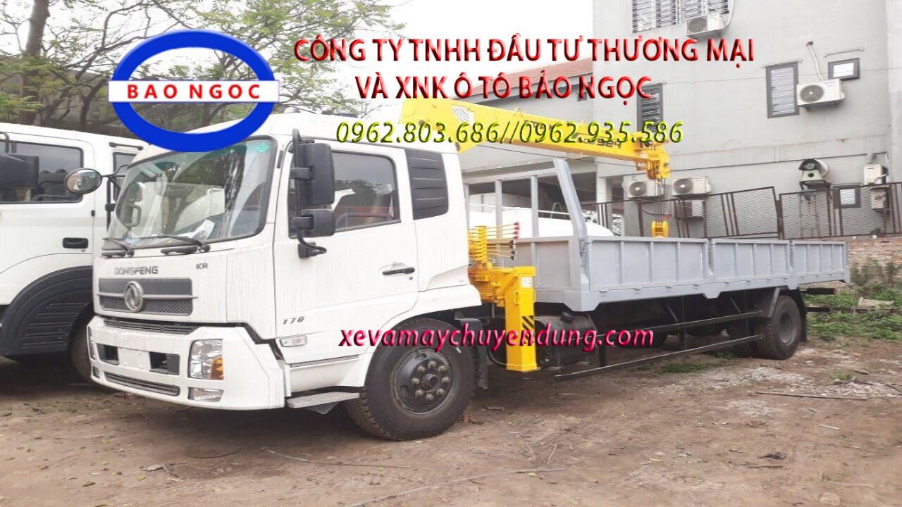 Xe tải dongfeng B170 gắn cẩu 6 tấn 4 đốt soosan scs524