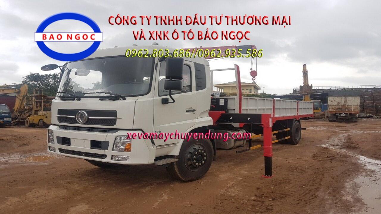 Xe tải dongfeng B170 gắn cẩu unic 370 ( 3 tấn 5 đốt)