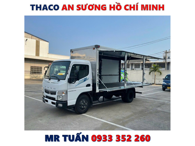 XE TẢI FUSO CANTER TF4.9 THÙNG CÁNH DƠI TẢI 1,7 TẤN MỚI NHẤT
