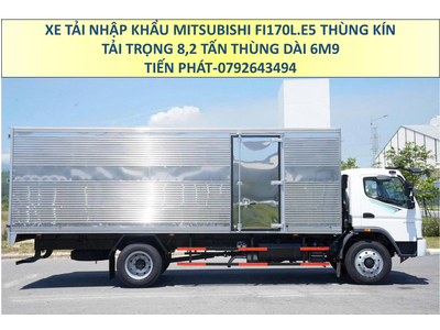 Xe Tải Nhập Khẩu MITSUBISHI FUSO FI170L EURO 5 Tải Trọng 8,2 Tấn Thùng Kín Mới Nhất