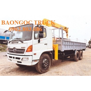 Xe tải hino FL gắn cẩu 10 tấn soosan