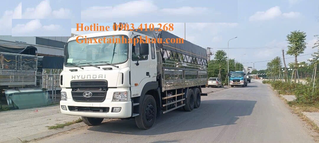 Xe tải Hyundai HD260 thùng bạt Inox Euro 5 - Xe 3 chân 15 tấn Hyundai HD260 thùng mui bạt 2023 - Hotline 0903.410.268