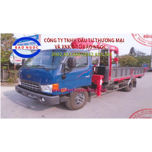 Xe tải hyundai HD99 gắn cẩu unic 3 tấn 4 đoạn