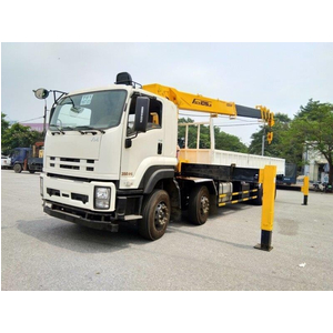 Xe tải isuzu 4 chân Vĩnh Phát FV300 gắn cẩu 12 tấn soosan