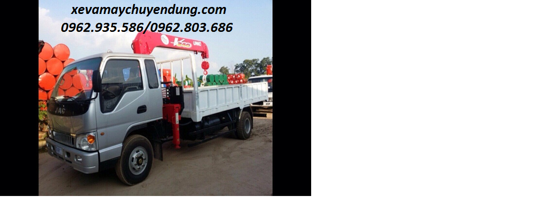 XE TẢI JAC 3,45 TẤN GẮN CẨU UNIC V374 ( 4 ĐÔT)
