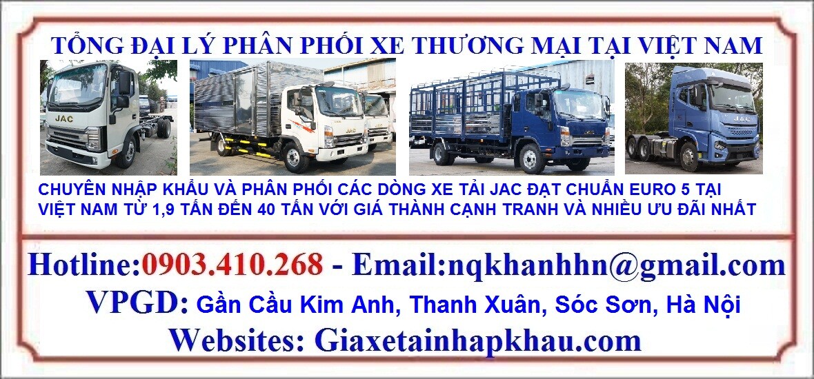 Xe tải JAC H200 E5 tải 1,9t thùng 3m8 - Xe tải JAC H250 E5 tải 2,5t thùng 3,8m - JAC Sóc Sơn - Hotline 0903.410.268