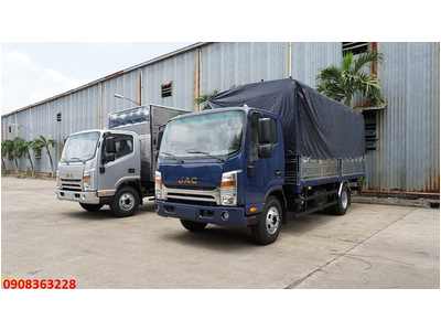 Xe tải JAC N650 - 6,5 Tấn - Thùng mui bạt