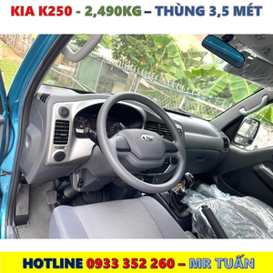 XE TẢI KIA K250 THÙNG BẠT MỚI NHẤT