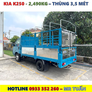 XE TẢI KIA K250 THÙNG BẠT MỚI NHẤT