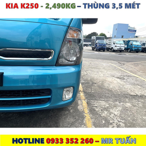 XE TẢI KIA K250 THÙNG BẠT MỚI NHẤT