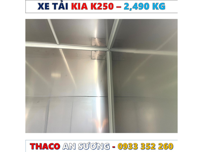GIÁ XE TẢI KIA K250 THÙNG KÍN TẢI 2,490 KG MỚI NHẤT