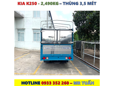 XE TẢI KIA K250 THÙNG BẠT MỚI NHẤT