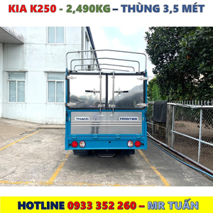 XE TẢI KIA K250 THÙNG BẠT MỚI NHẤT