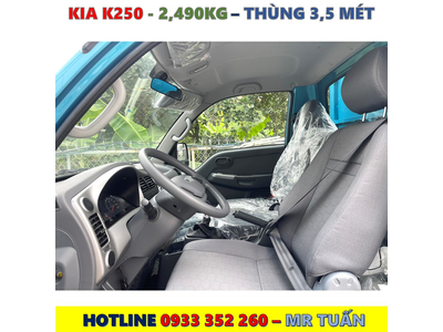 XE TẢI KIA K250 THÙNG BẠT MỚI NHẤT