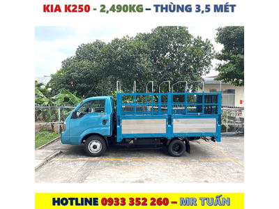 XE TẢI KIA K250 THÙNG BẠT MỚI NHẤT
